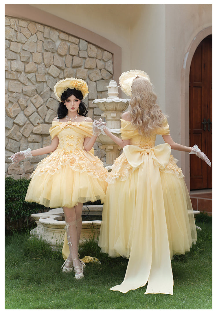 Rose Gold フリルトップスとスカート ロング丈・ショート丈