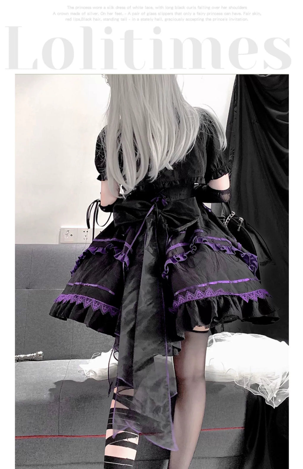 Black Swan クロスフリルジャンパースカートとボレロ