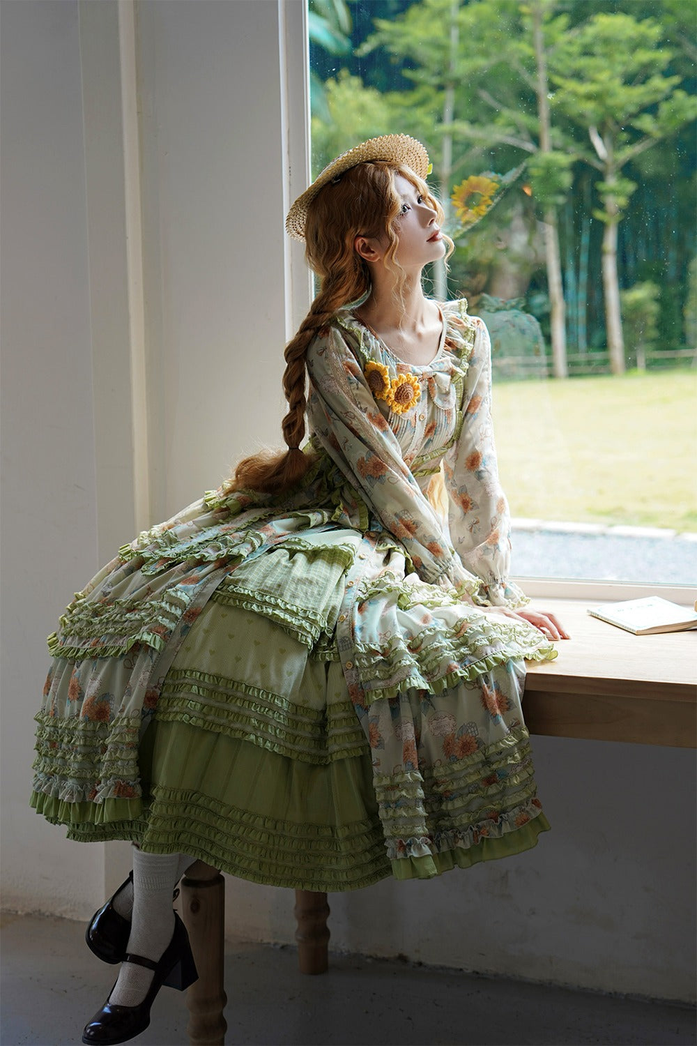 [Pre-order] Gardening Sunflower Luxury Dress