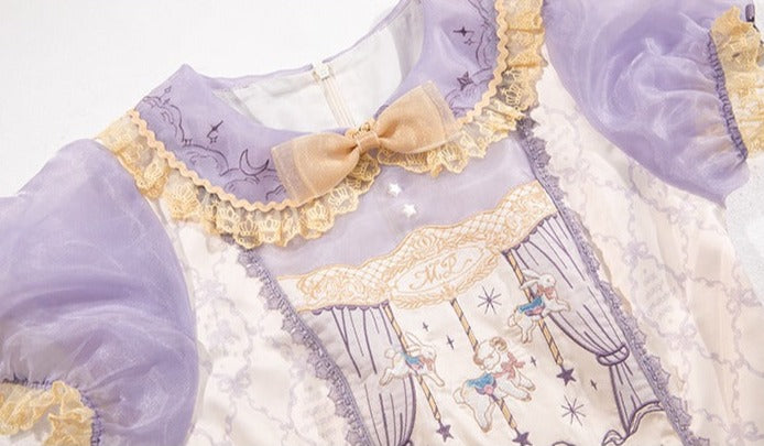 Cloud Paradise Short Sleeve Dress