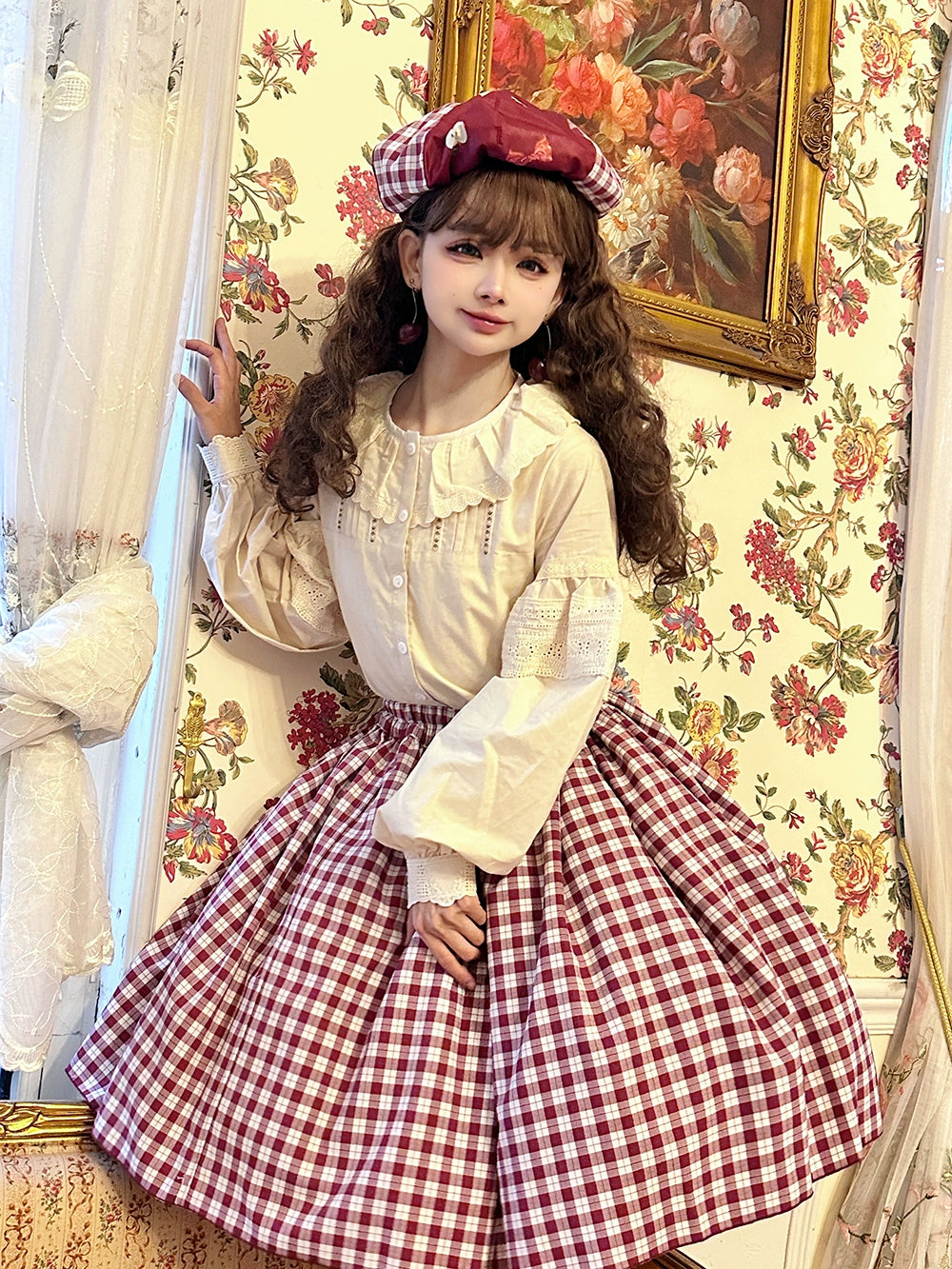 [Pre-order] Apple Garden Bavarian-style reversible skirt