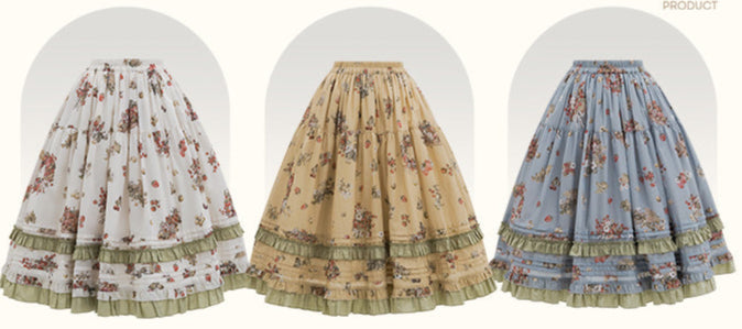 【受注予約4/23まで】Wild Berry Collection プリントスカート