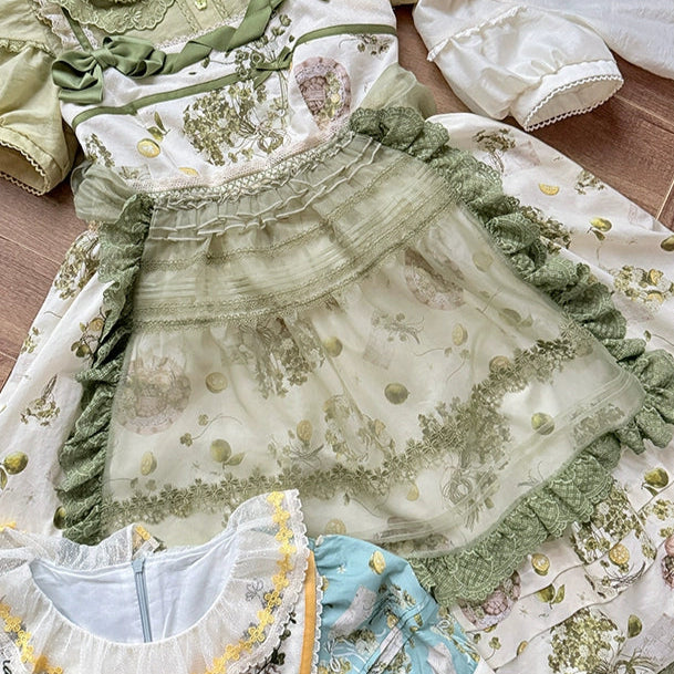 【受注予約5/18まで】Four Leaf Clover and Lime ジャンパースカート