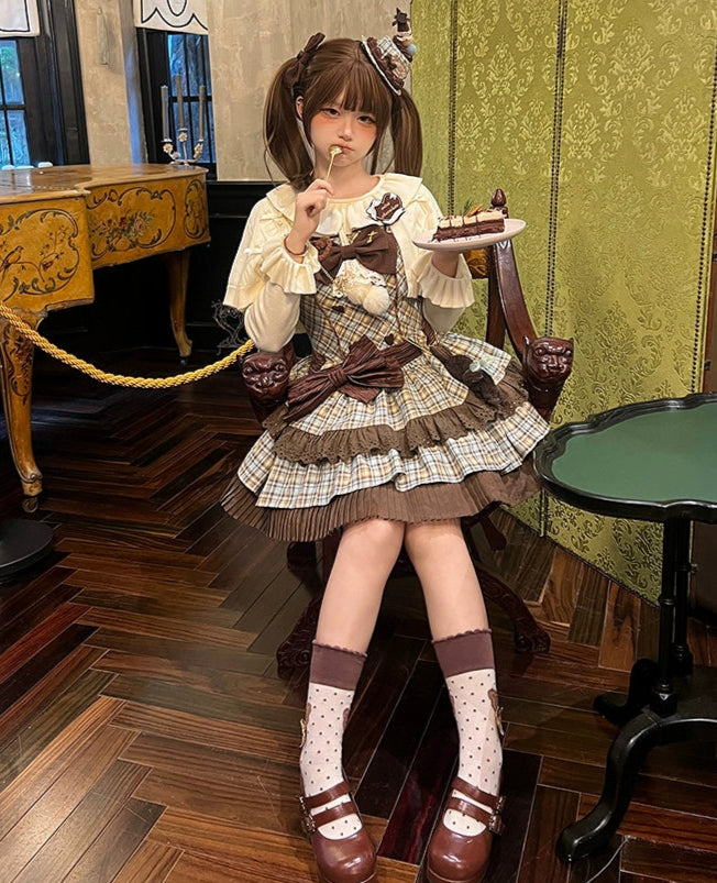 【受注予約7/28まで】Chocolate Mint Day ジャンパースカート