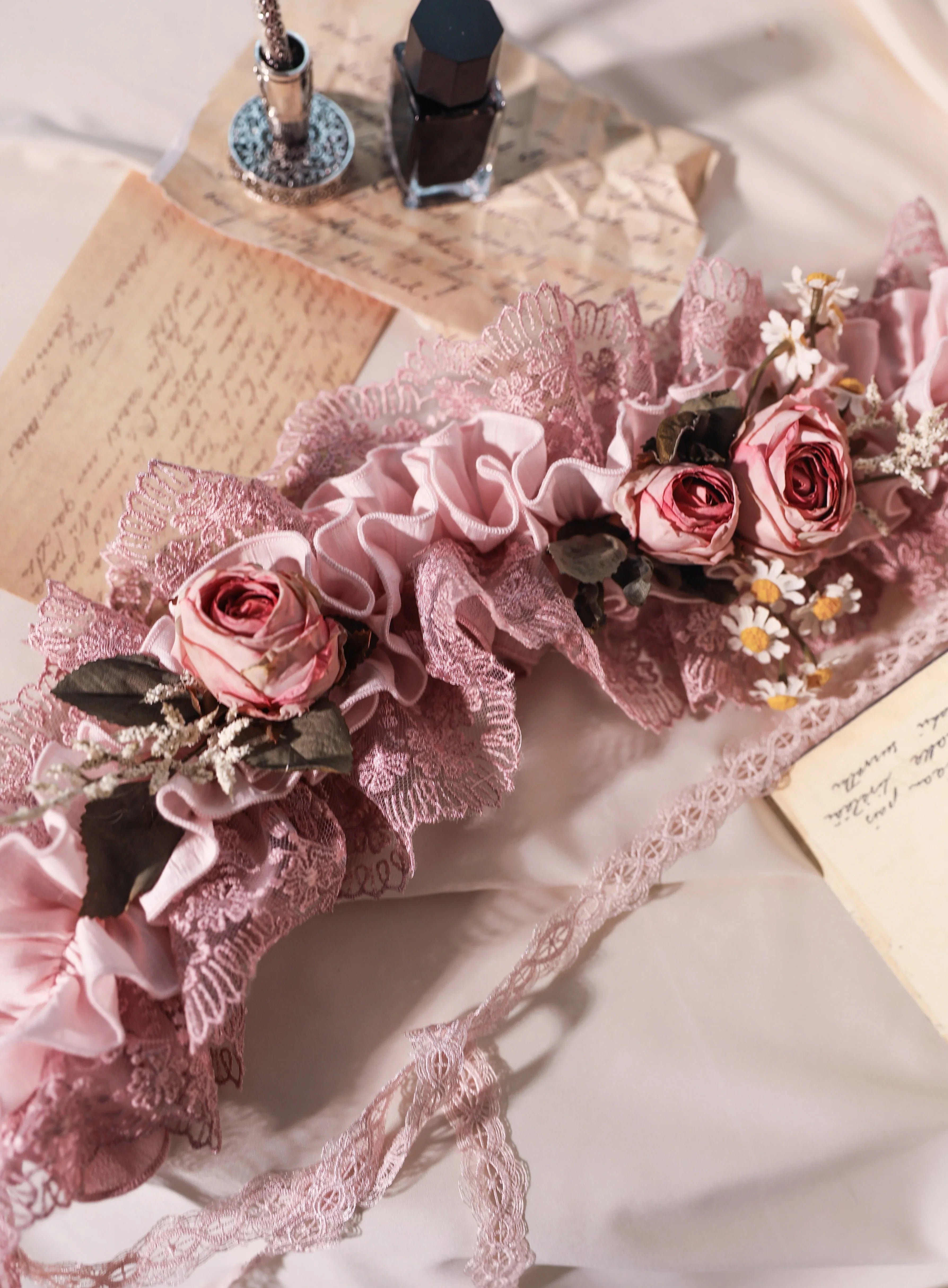 [Only available when purchased together] Fourteen-line poems Head dresses, hats, cloth belts, corsages and other accessories