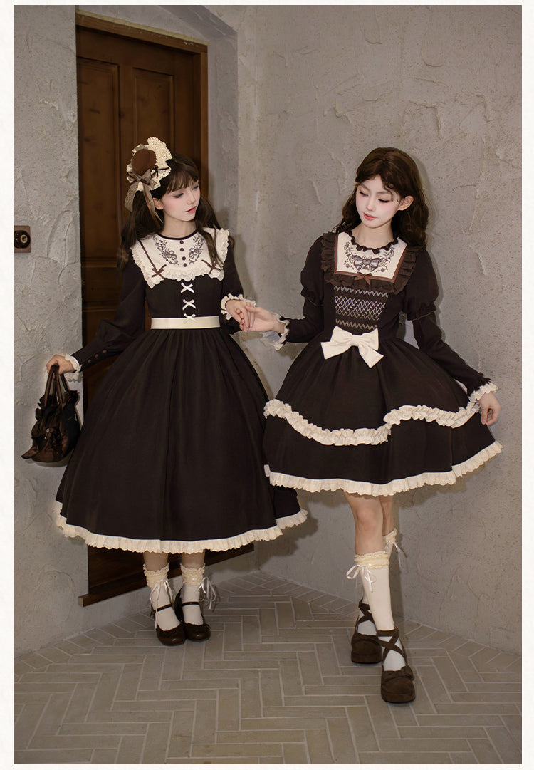 Bitter Sweet Bouquet Embroidered Long Dress