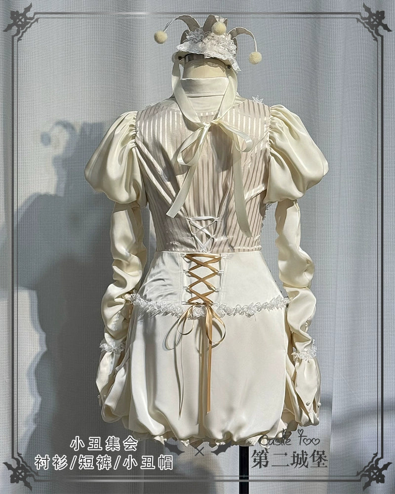 Clown Party 皇子系ブラウスとショートパンツのセットアップ