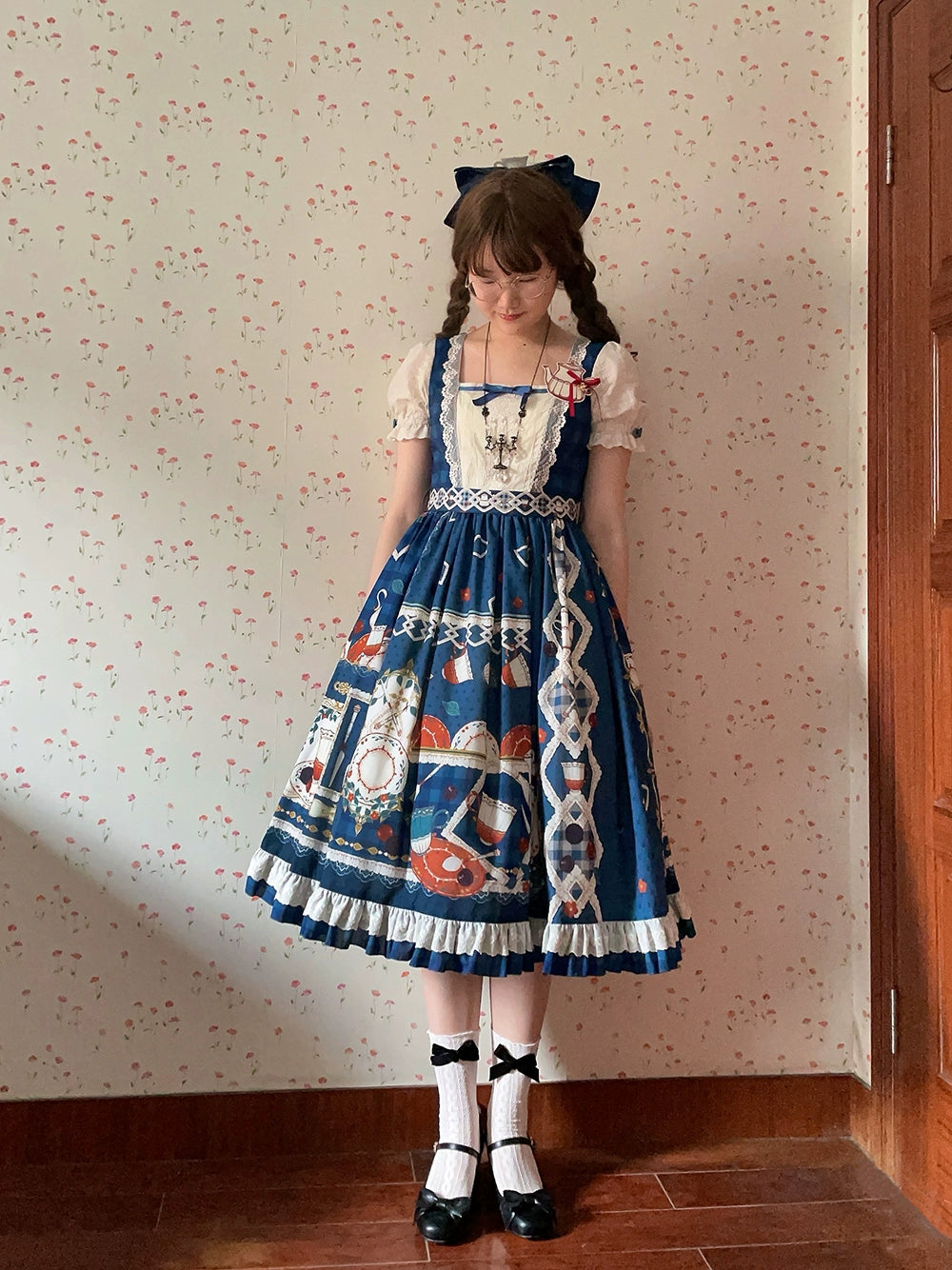 [Pre-order] Picnic Tea Party Square Neck Dress
