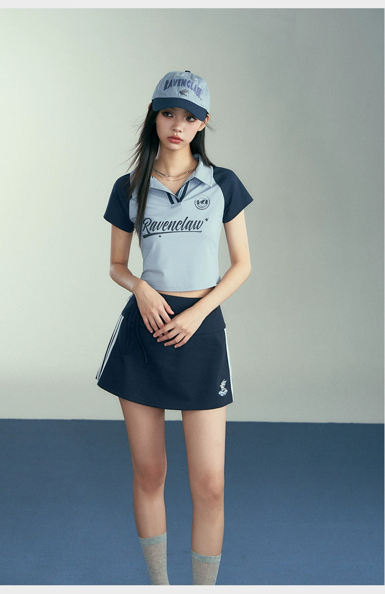 [Pre-order] Hogwarts School of Witchcraft and Wizardry Miniskirt, Short Sleeve Top and Hat Set