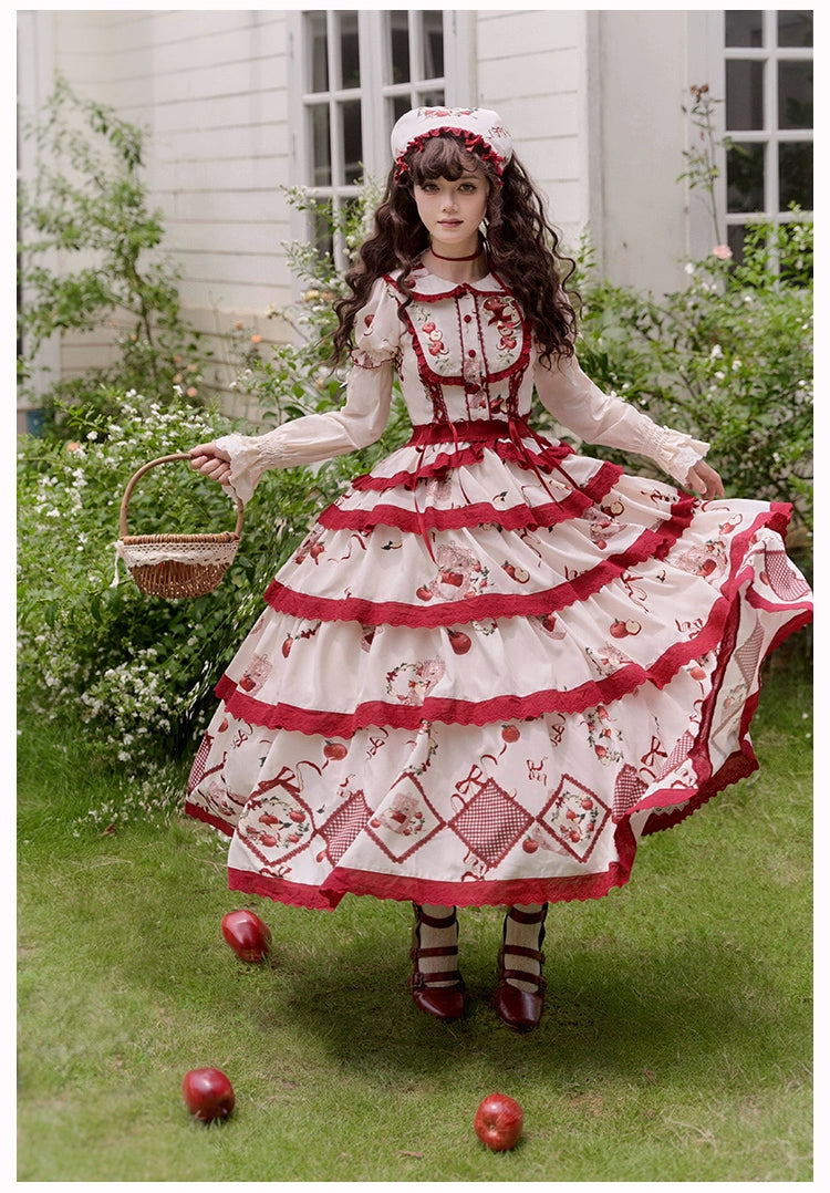 Apple Orchard Long skirt and short sleeve top set