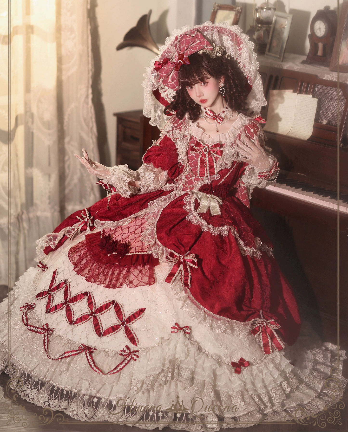 【受注予約6/26まで】Mirror Snow White プリンセスロングドレス・レッド