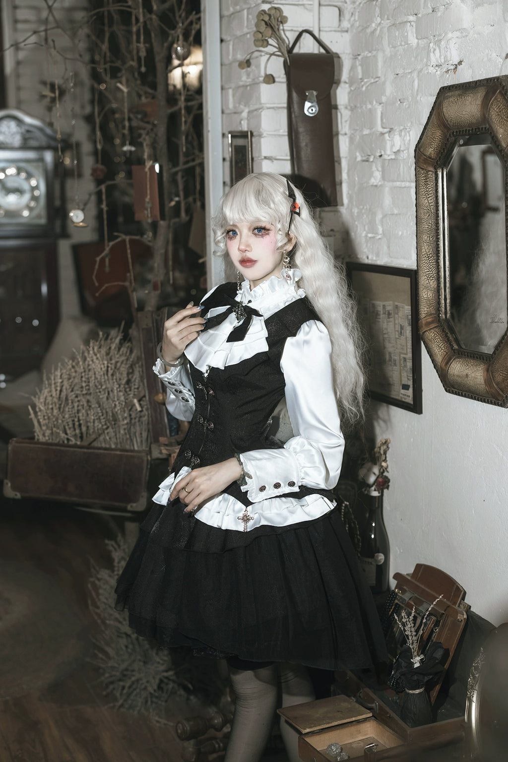 Bloodline Baron Spider Web Skirt 3-Piece Set