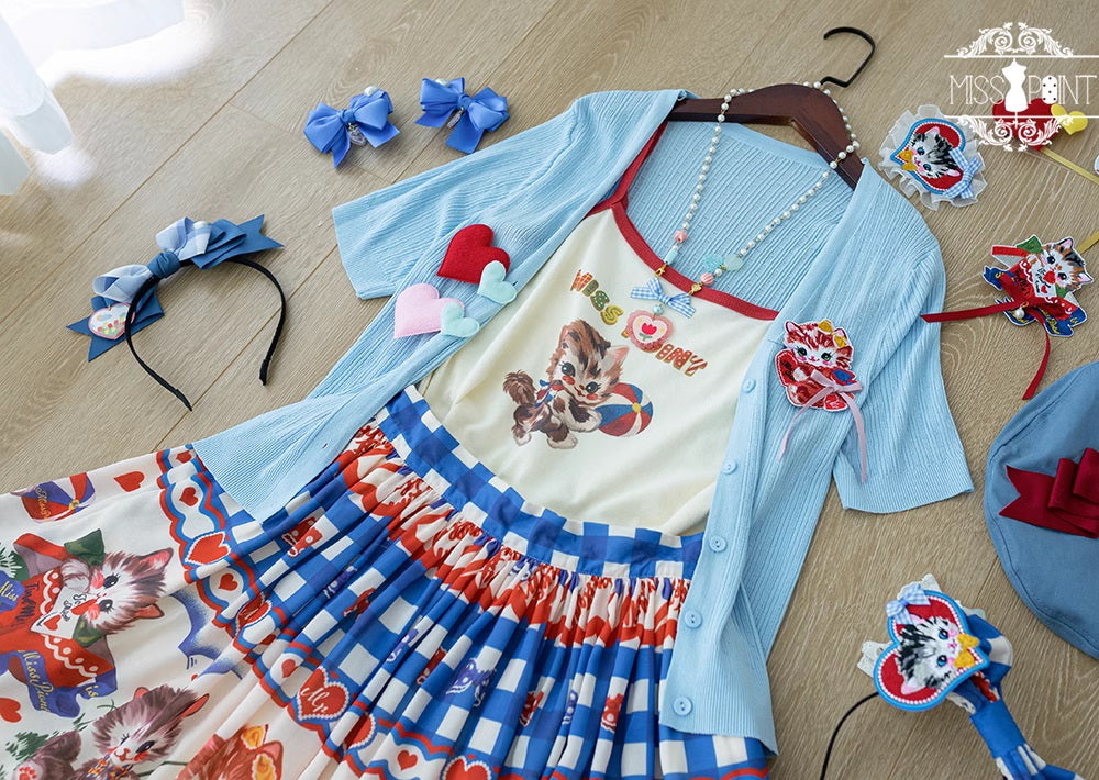 【予約販売】Sweet Kittyレトロカーディガン