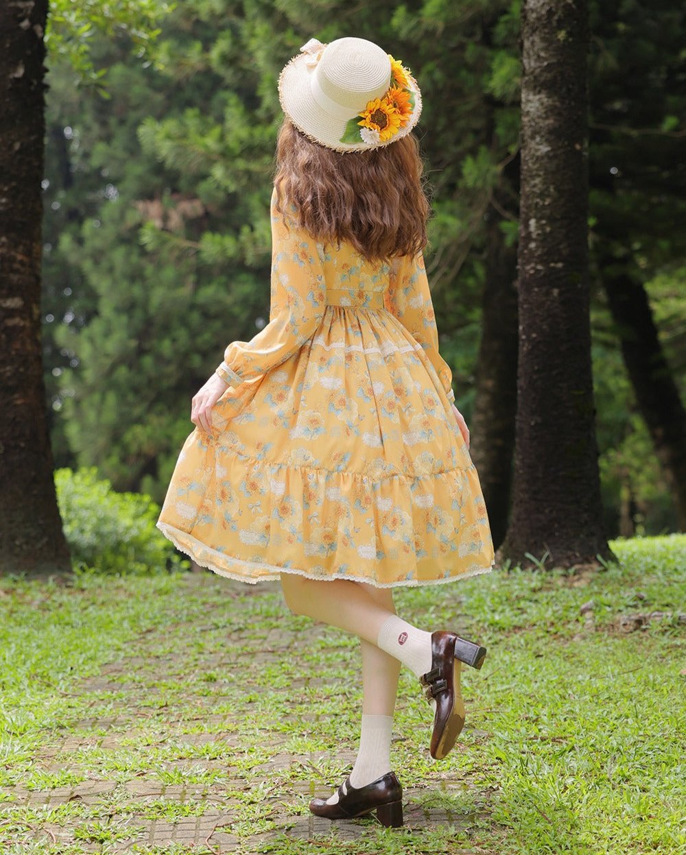 [Pre-order] Gardening Sunflower Daily Dress