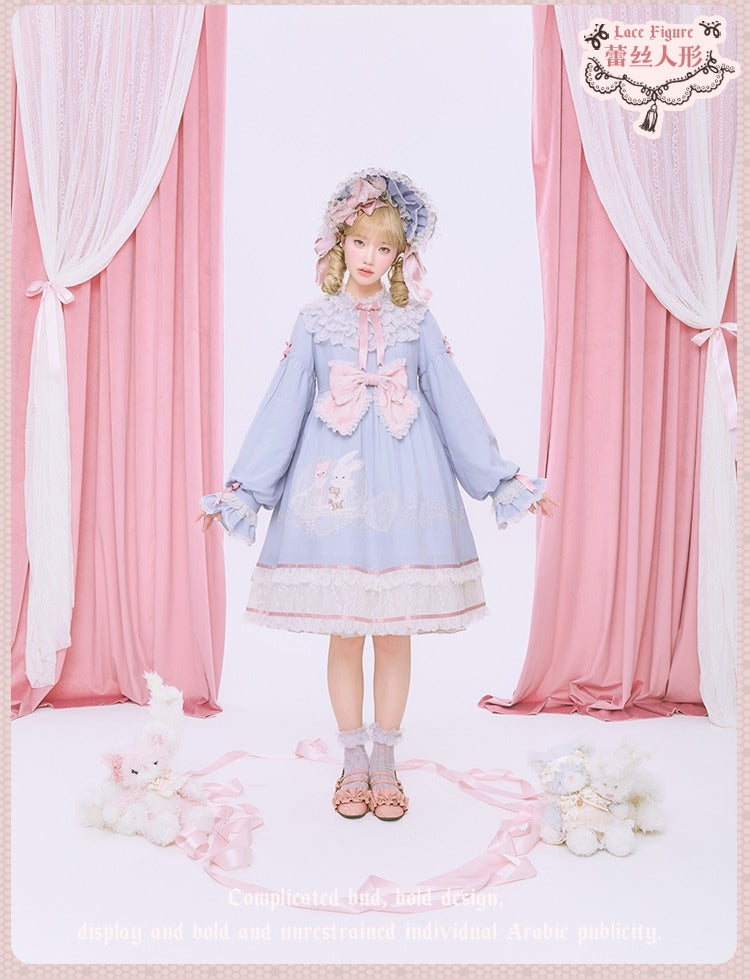 【受注予約12/18まで】Lace Figure アップリケワンピース