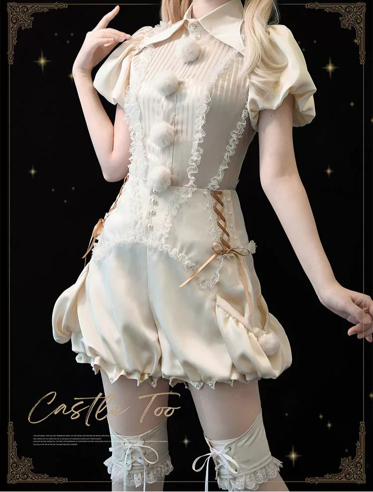 Clown Party 皇子系ブラウスとショートパンツのセットアップ