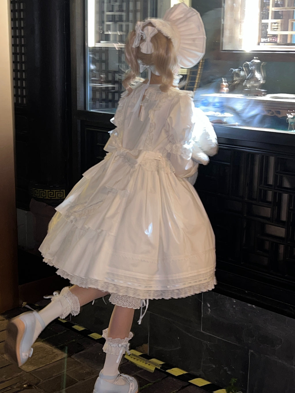 【受注予約5/21まで】Laura's Doll 付け袖付ワンピース・全5色
