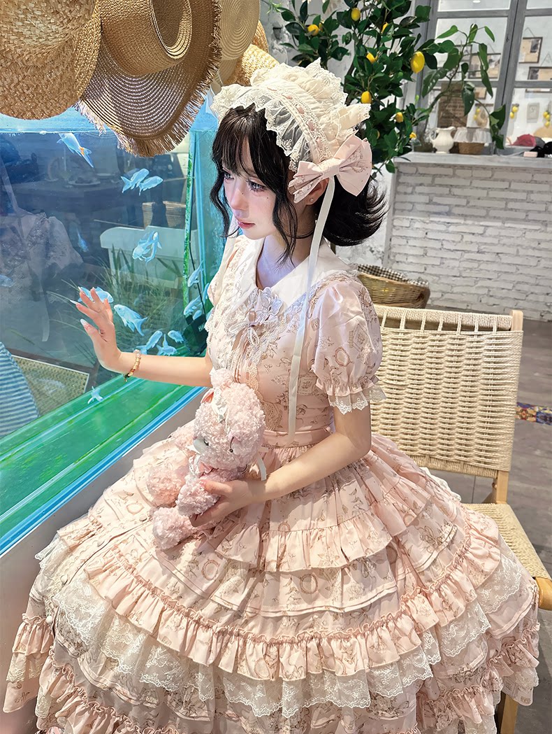 【受注予約9/13まで】Sweet Jasmine 半袖ワンピース