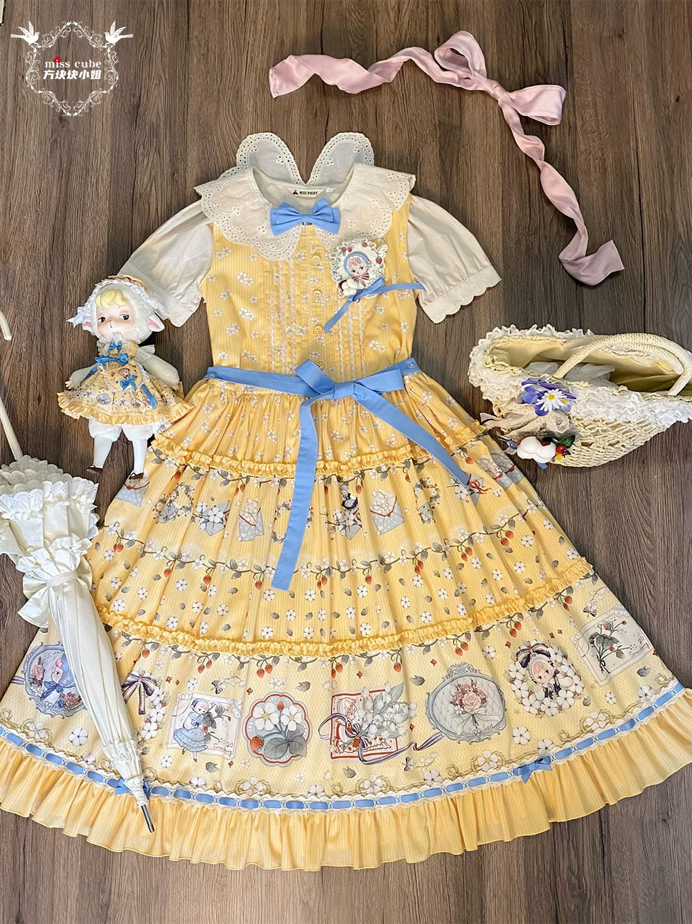 [Pre-orders available until 2/19] Sweetie Sheep Fake Layered Dress