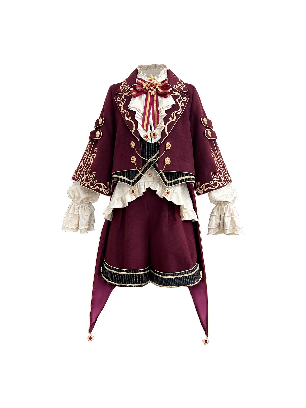 【予約販売】Red Wine 皇子系ショートパンツ3点セット