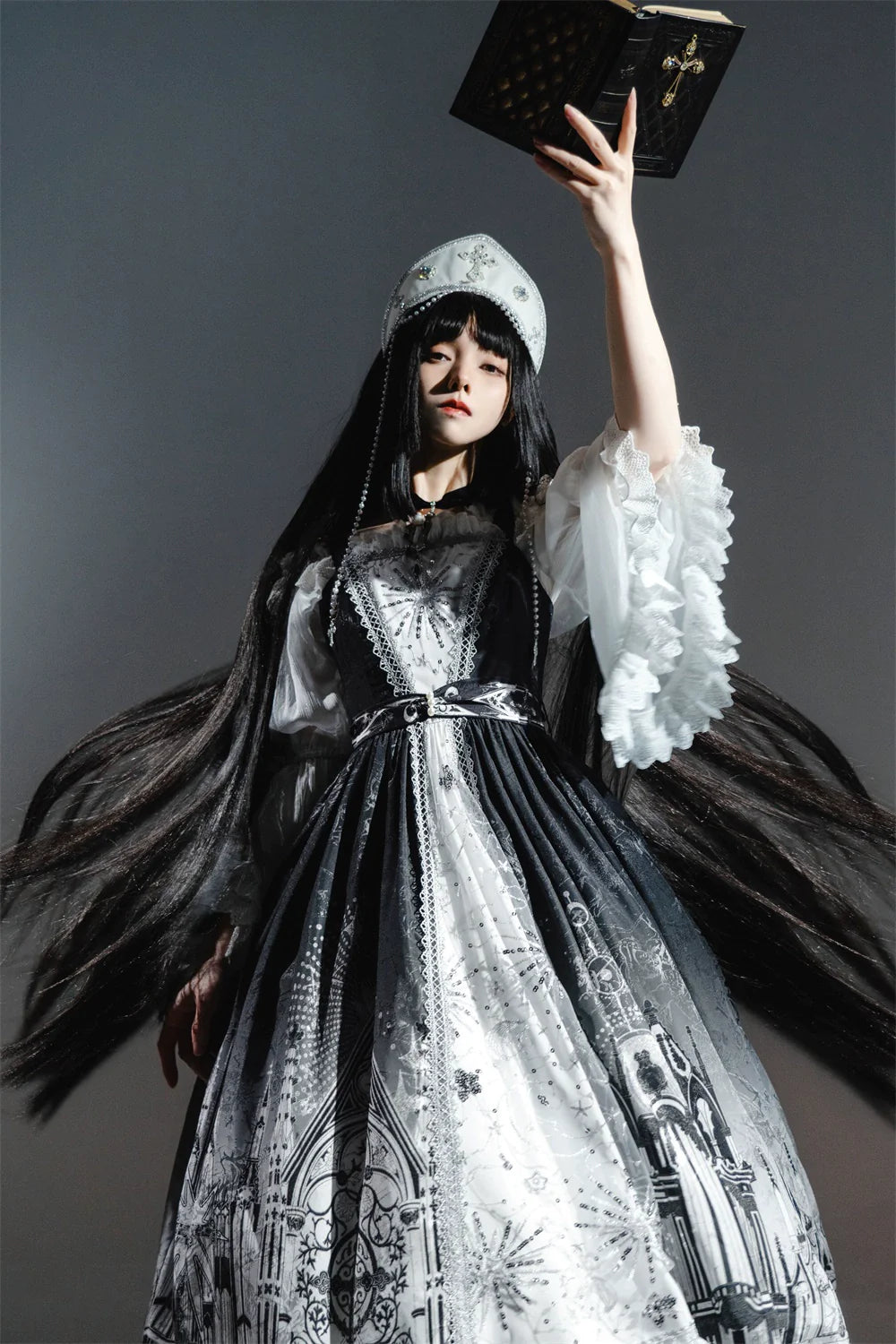 [Sale period ended] Sanctuary Goth Lolita Off Shoulder Princess Sleeve Blouse