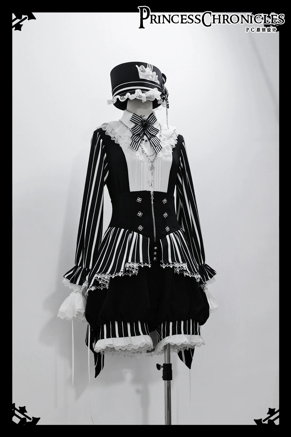 【予約販売】Marvelous Trick 皇子系ストライプショートパンツ