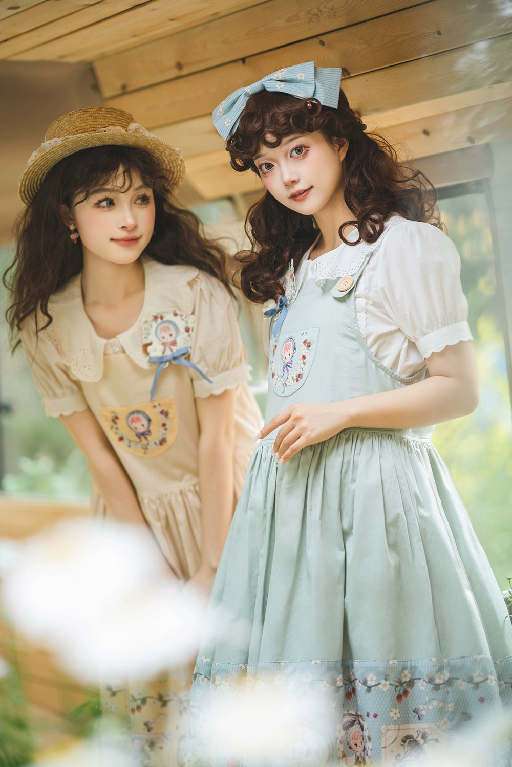 [Pre-orders available until 2/19] Sweetie Sheep Print Suspender Skirt