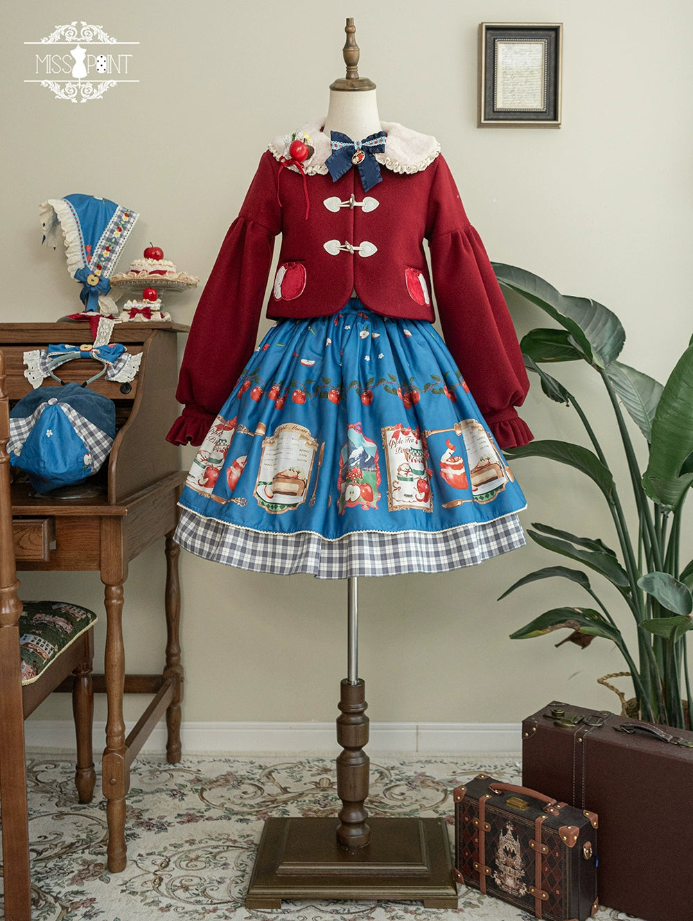 [Pre-order] Apple Garden Bavarian-style reversible skirt