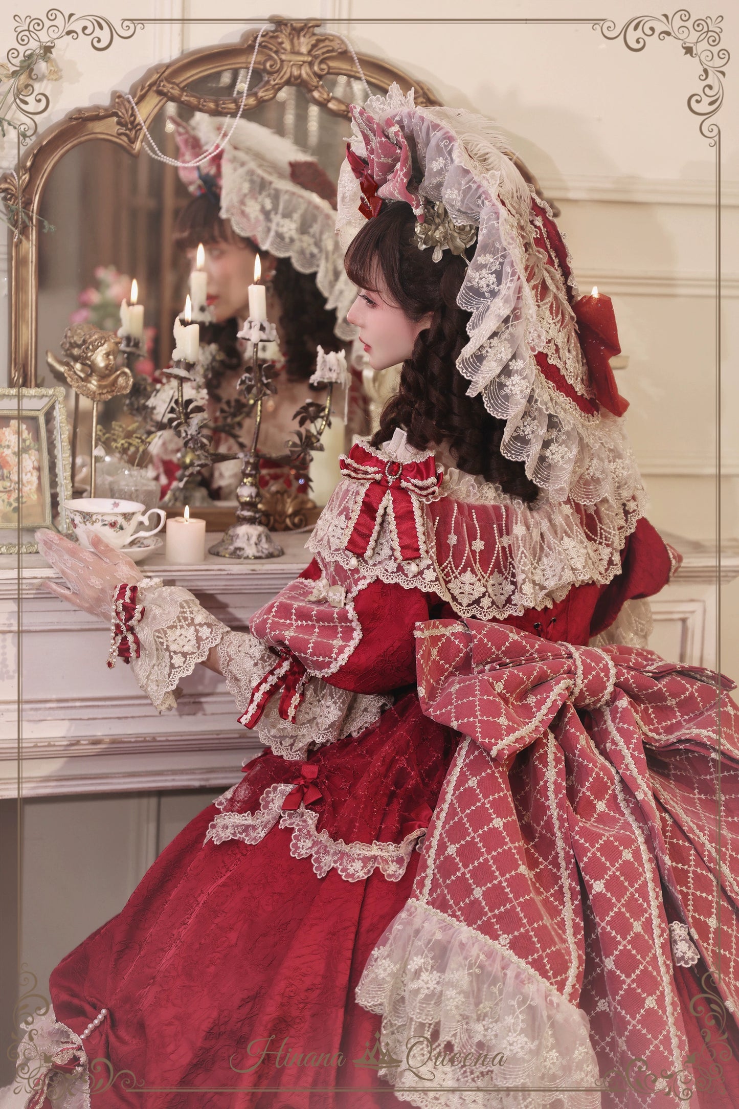 【受注予約6/26まで】Mirror Snow White プリンセスロングドレス・レッド