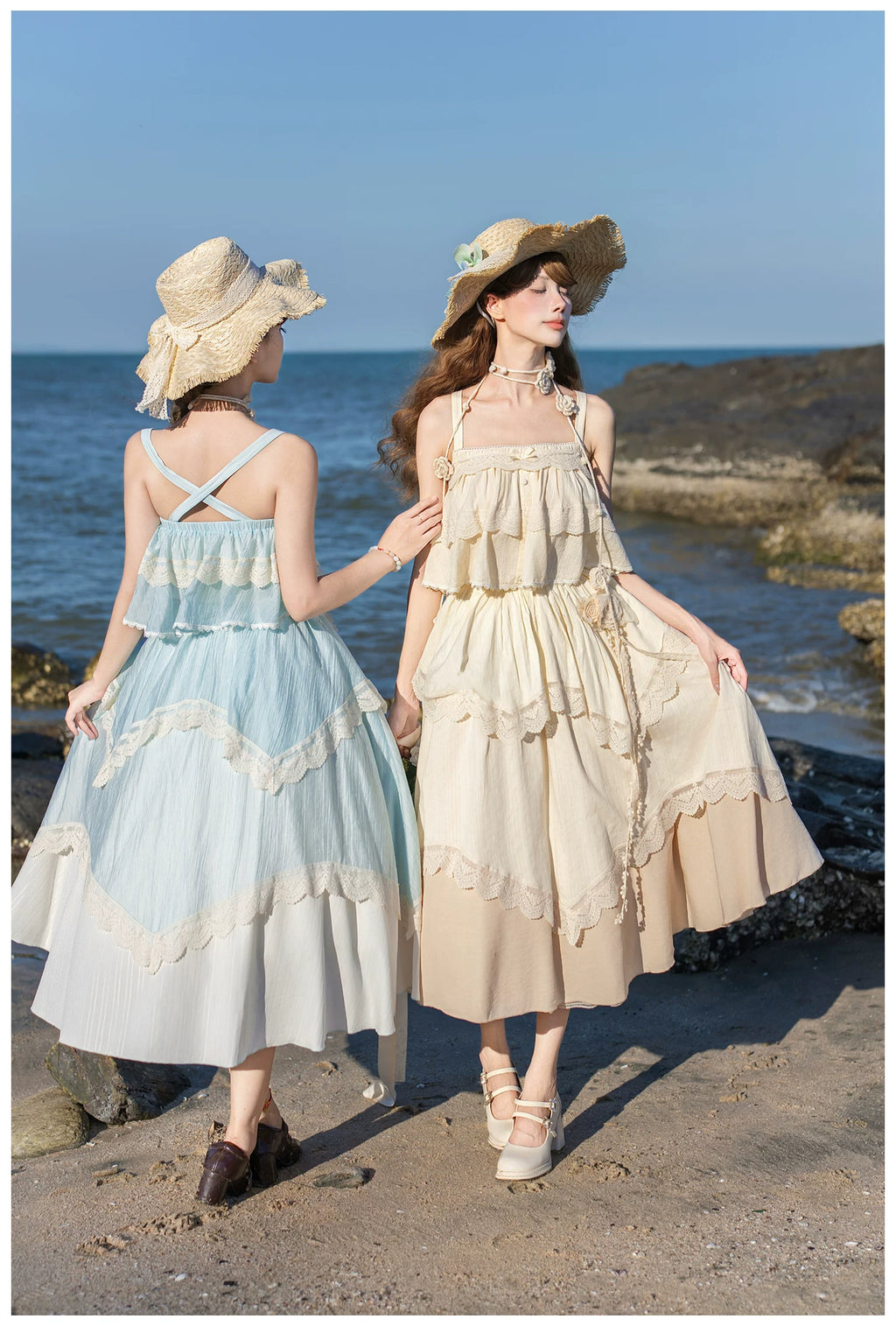Bluebell Summer キャミソールトップスとロングスカートのセットアップ・帽子付き