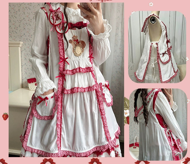 [Only available with simultaneous purchase] Berry Party Apron