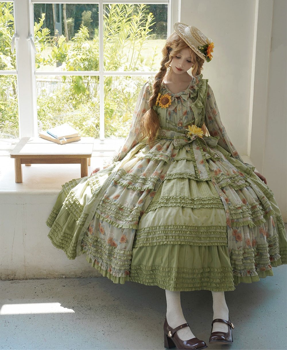 [Pre-orders available until 10/29] Gardening Sunflower Luxury Dress