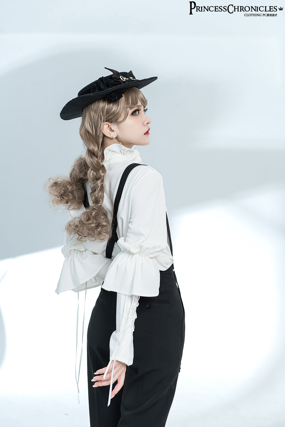 [Pre-order] Genne Prince style gathered sleeve blouse