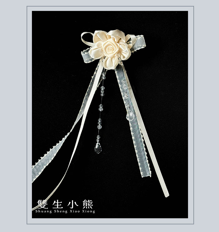 同時購入のみ【受注予約4/28まで】Camellia Dream サッシュベルト・ブローチ・コサージュ・ポシェット