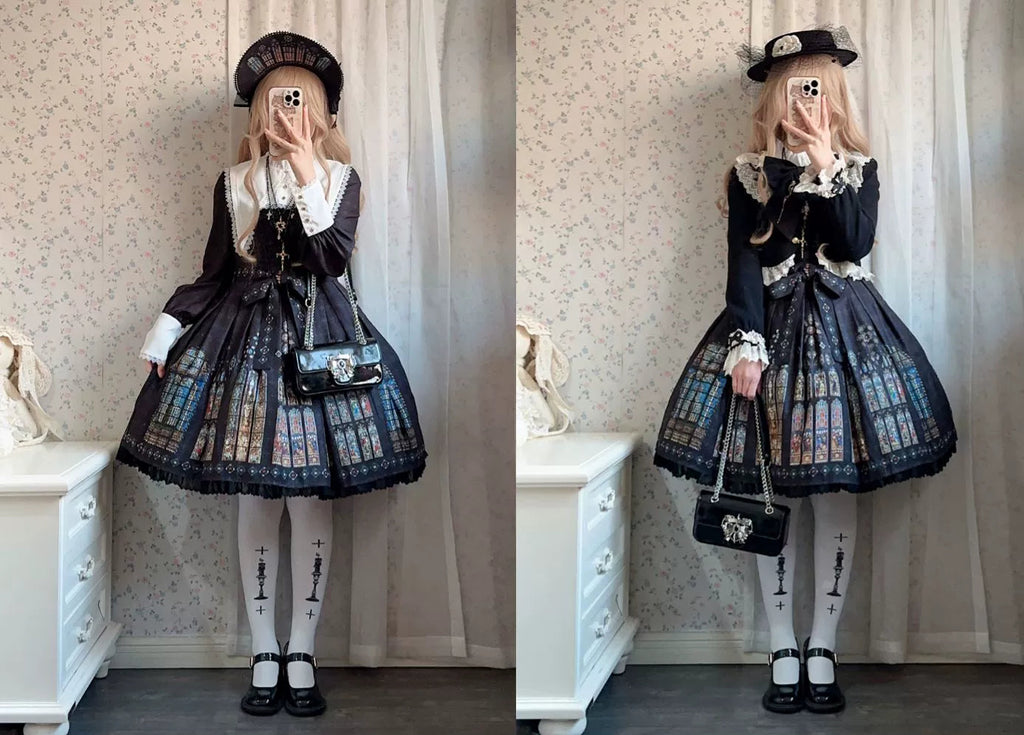[Pre-orders available until 2/10] The Holy Cross Short-length dress with detachable collar