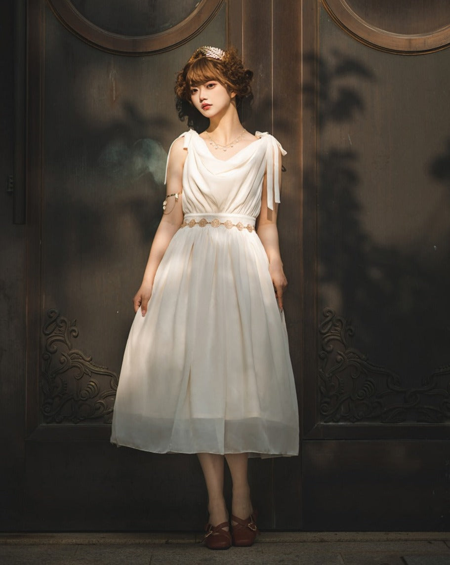 【予約販売】Elegance Greek ドレープジャンパースカート