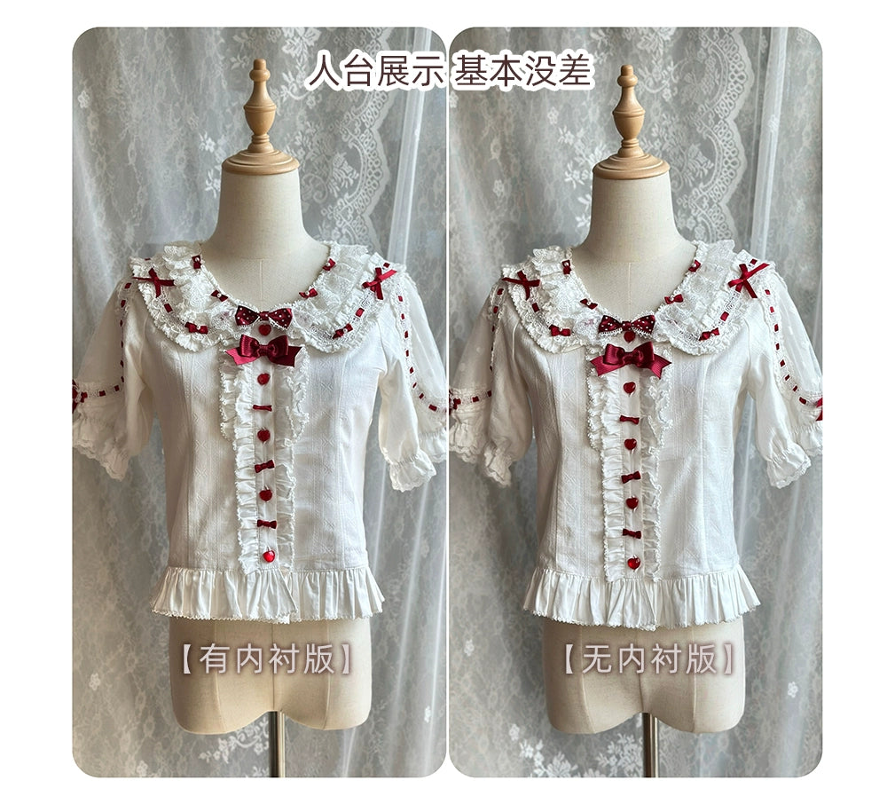 【受注予約5/28まで】Melty Dessert 半袖ブラウス