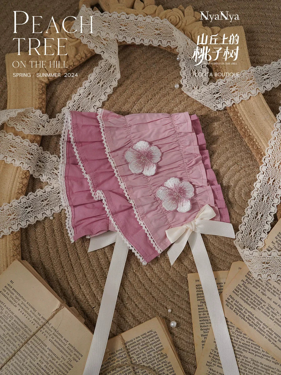 PEACH TREE 刺繍半袖ブラウス