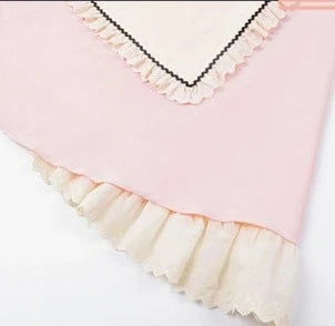 和風メイド ピンクとネイビーの和ロリドレス