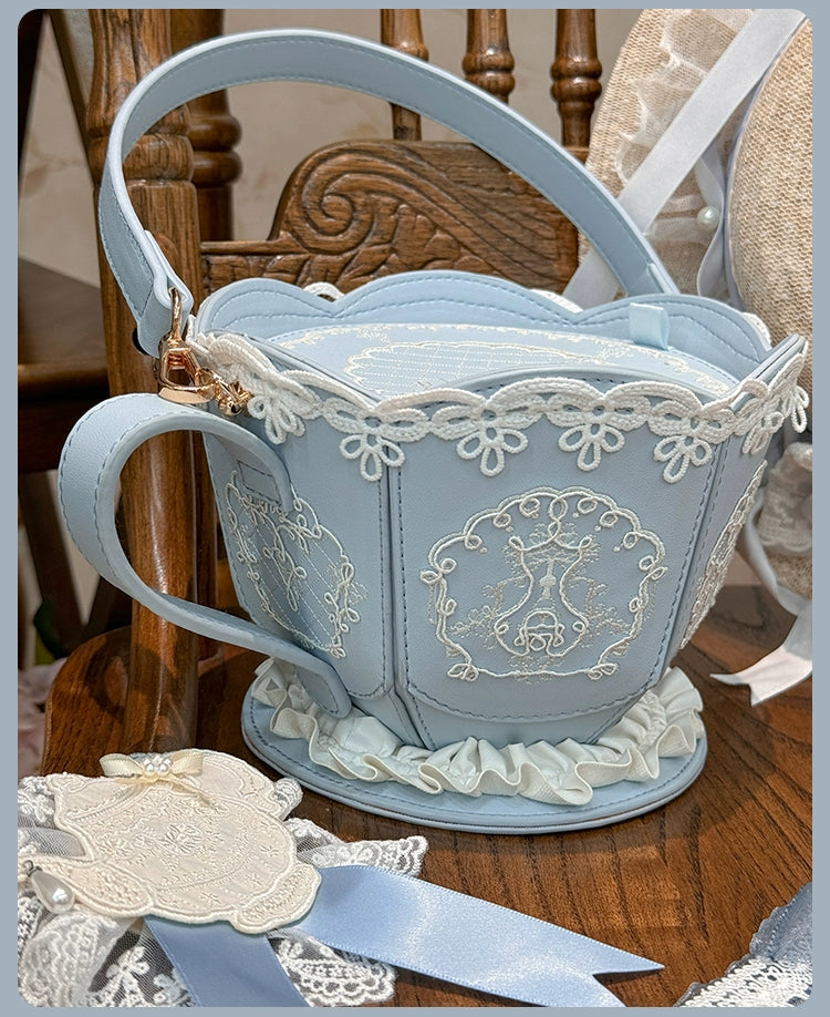 【受注予約7/8まで】Antique Porcelain Plates ティーカップバッグ