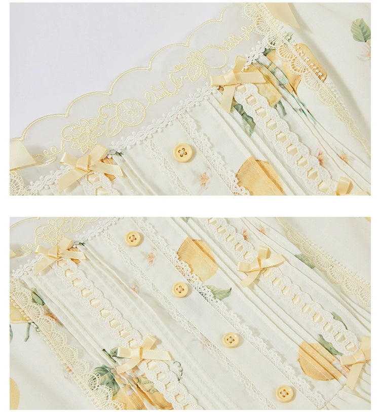 【受注予約7/16まで】Limone Town カントリー風ティアードジャンパースカート