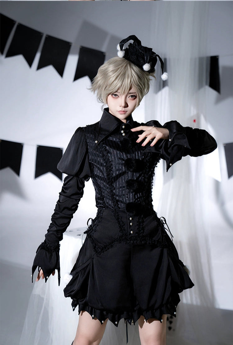 Clown Party 皇子系ブラウスとショートパンツのセットアップ