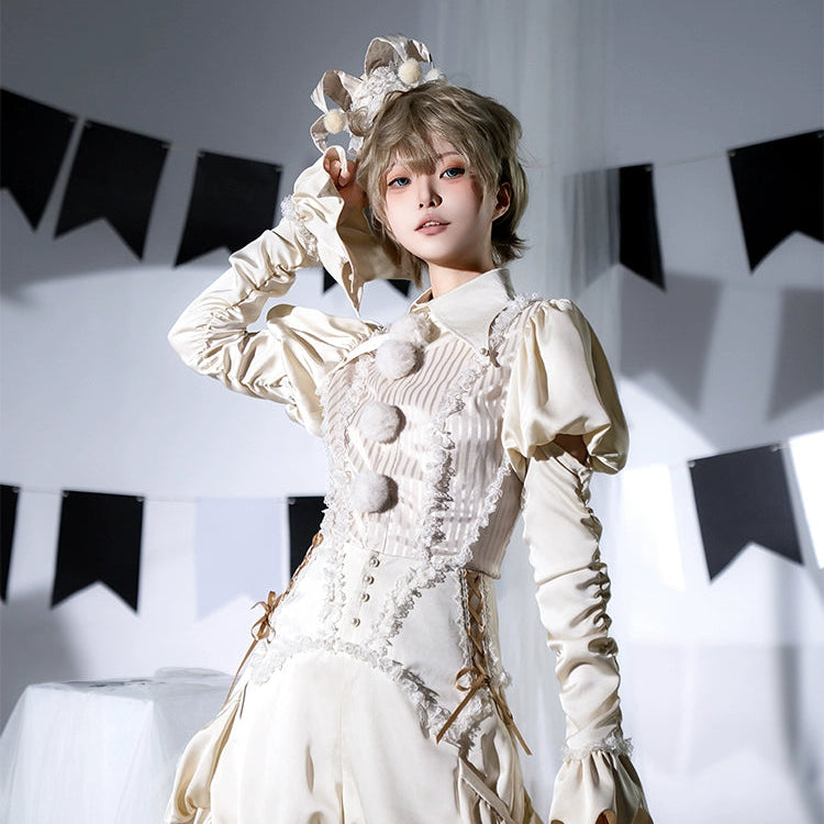 Clown Party 皇子系ブラウスとショートパンツのセットアップ