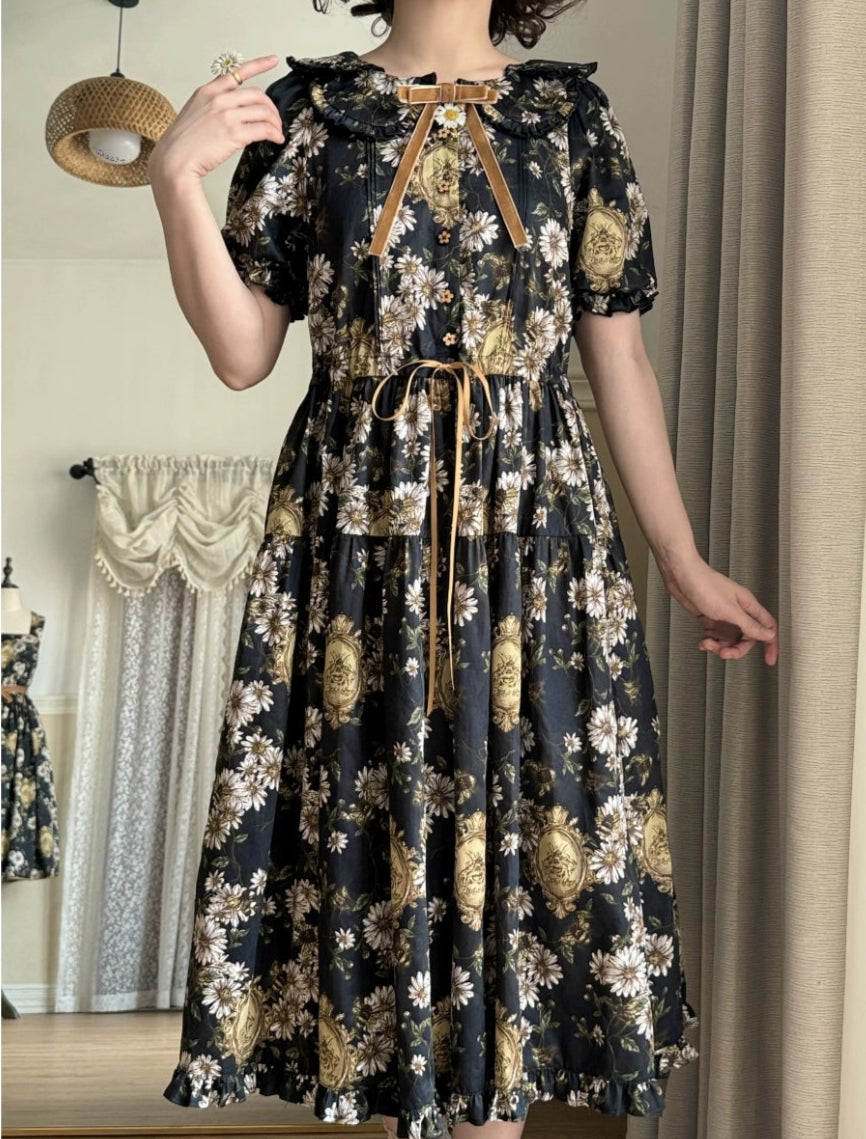 【受注予約10/8まで】Wild Daisies in the Garden ワンピース