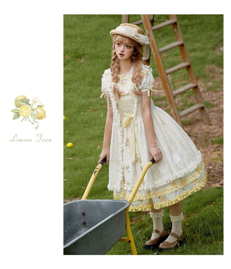 【受注予約7/16まで】Limone Town カントリー風ワンピース
