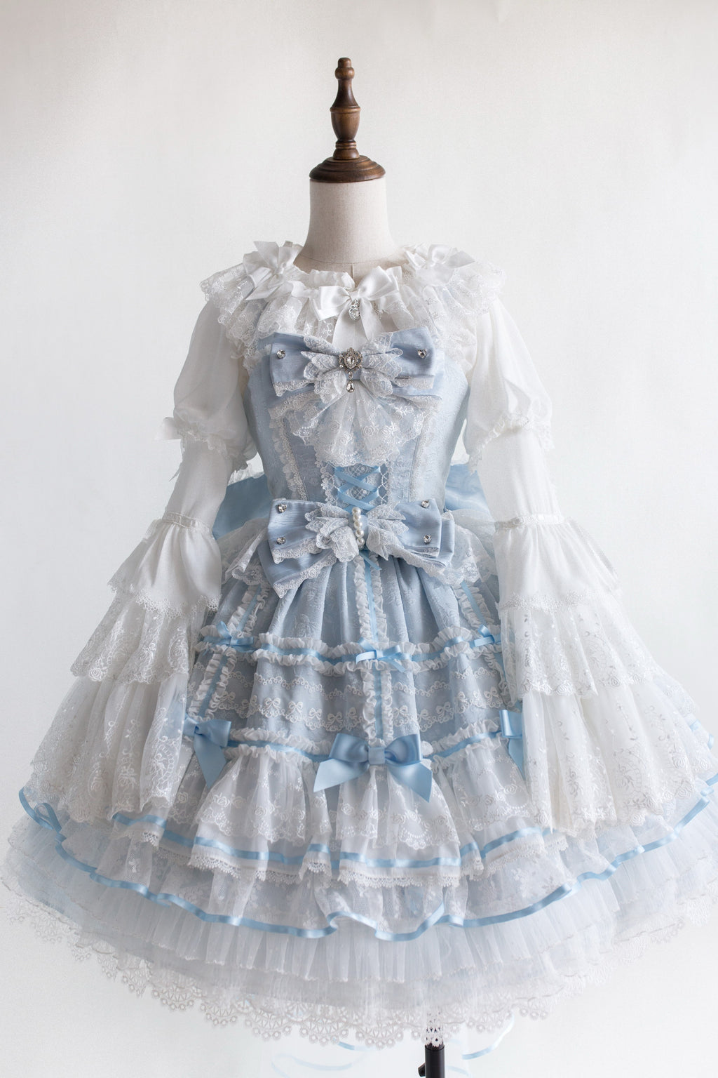 [Pre-orders available until 2/5] Wishing Star Doll-style Jumper Skirt - Pastel Blue