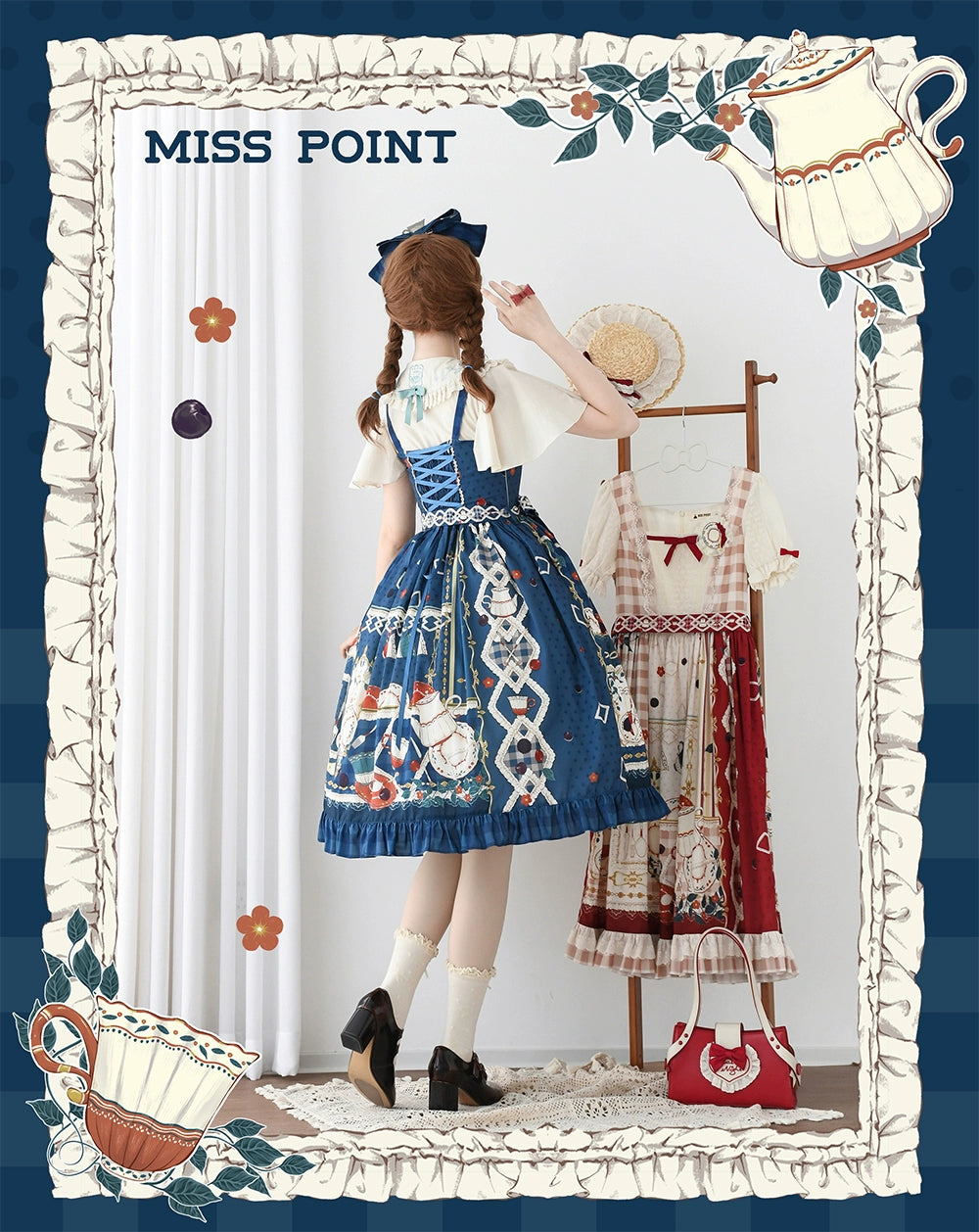 【予約販売】Picnic Tea Party ジャンパースカート