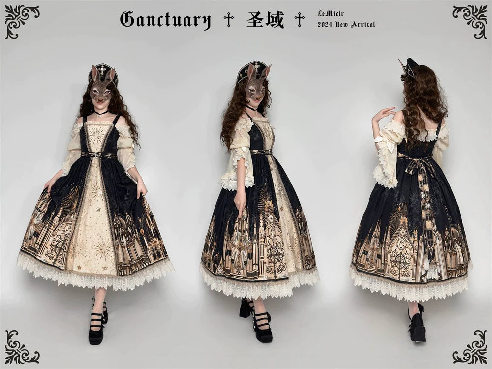 【販売期間終了】Sanctuary ゴスロリオフショルダー姫袖ブラウス