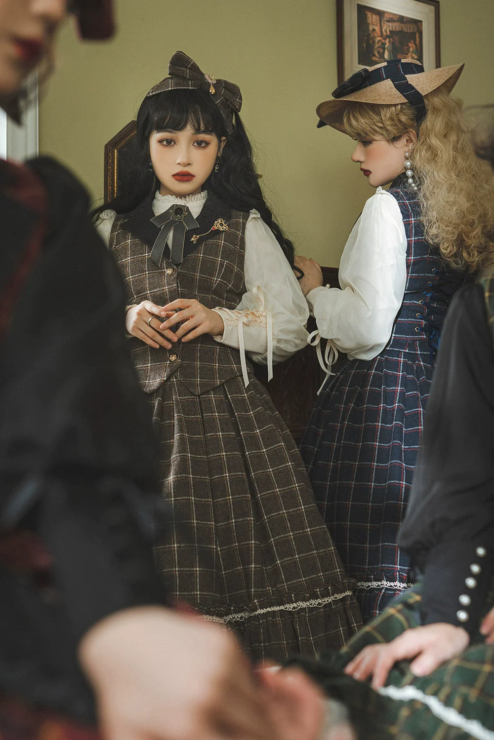 [Pre-order] British Classical Lolita Warm Check Vest
