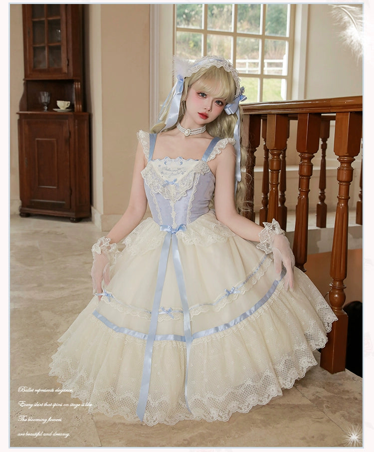 [Pre-orders available until 1/23] Silk Ballet Jumper Skirt - Mid-length